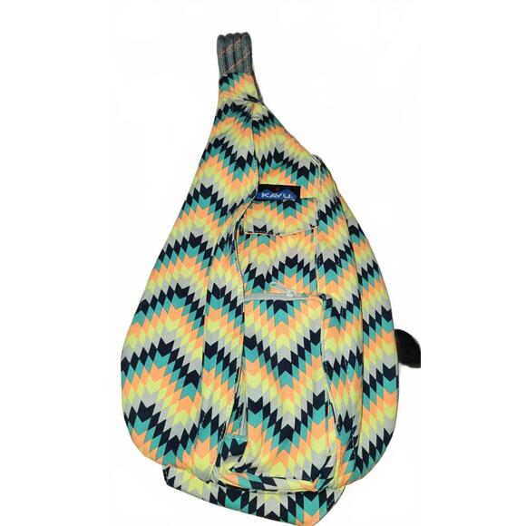 KAVU Sling Bag - Colorful Zigzag Design - Picture 6 of 6